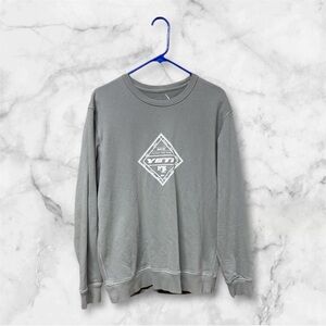 Factory race team Yeti Fox 2024 Gray Crewneck Sweater with Geometric Design